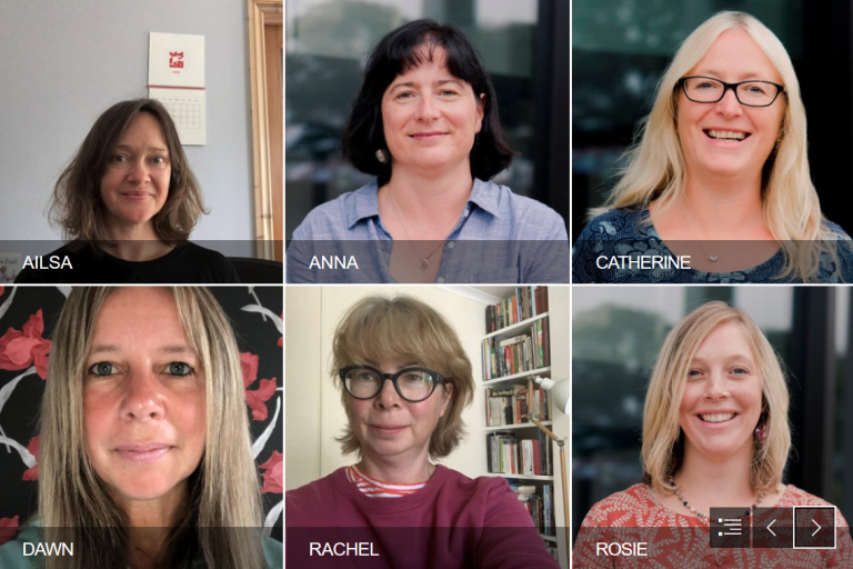 Decorative. Photographs of the Academic Liaison Team.