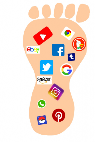 image of digital footprint
