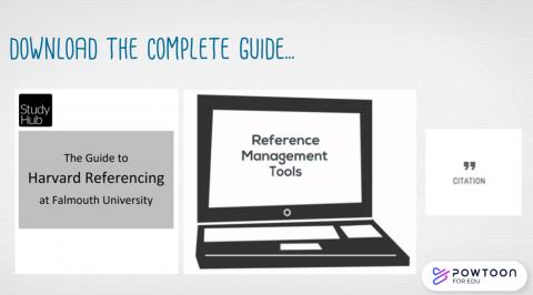 Still from video: to download the complete guide to Harvard referencing