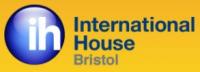 Blue and yellow logo for International house