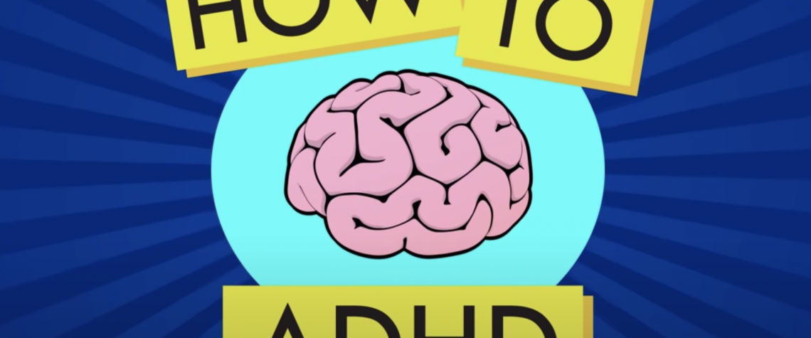 Logo of the 'How to ADHD' YouTube channel.